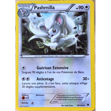 carte Pokémon 89/124 Pashmilla 90 PV XY - Impact des Destins NEUF FR