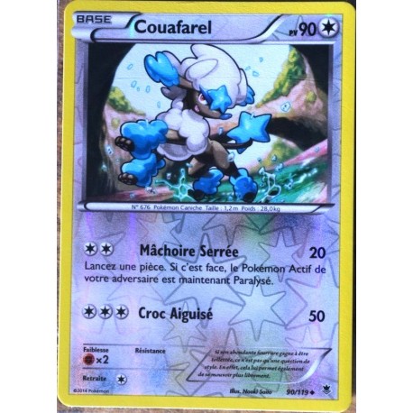 carte Pokémon 90/119 Couafarel 90 PV - REVERSE XY04 Vigueur spectrale NEUF FR
