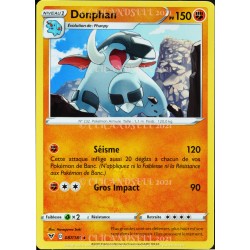 carte Pokémon 087/185 Donphan ★ 150 PV EB04 - Épée et Bouclier – Voltage Éclatant NEUF FR 