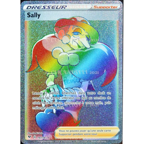 carte Pokémon 197/185 Sally EB04 - Épée et Bouclier – Voltage Éclatant NEUF FR 
