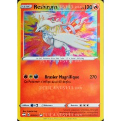 carte Pokémon 017/072 Reshiram ★M  EB4.5 - Épée et Bouclier – Destinées Radieuses NEUF FR