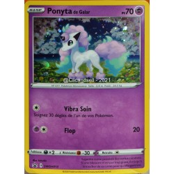 carte Pokémon SWSH013 Ponyta de Galar 70 PV - HOLO Promo NEUF FR 