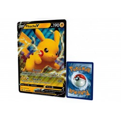 carte Pokémon SWSH061 Pikachu V JUMBO 190 PV Promo NEUF FR 