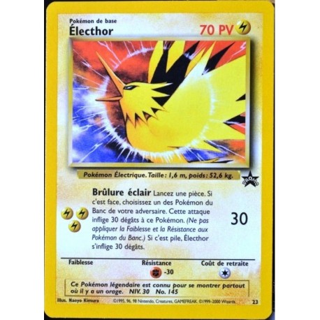 carte Pokémon P23 23 Electhor 70 PV - ULTRA RARE SCELLEE Promo NEUF FR 