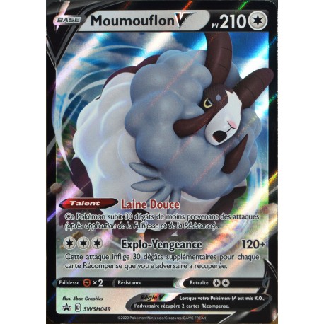 carte Pokémon SWSH049 Moumouflon V 210 PV - HOLO Promo NEUF FR 