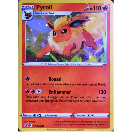 carte Pokémon SWSH041 Pyroli 110 PV - HOLO Promo NEUF FR 