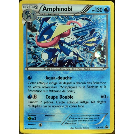 carte Pokémon XY162 Amphinobi 130 PV Promo NEUF FR 