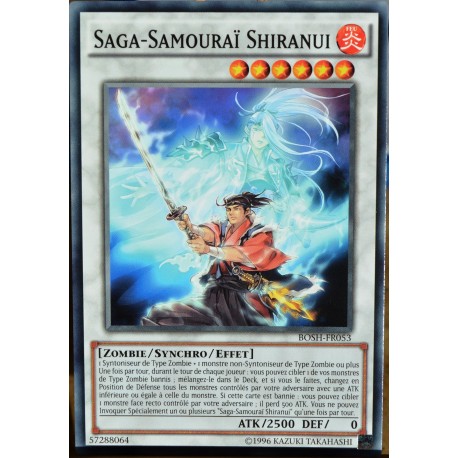 carte YU-GI-OH BOSH-FR053 Saga-samouraï Shiranui (Shiranui Samuraisaga) - Commune NEUF FR 