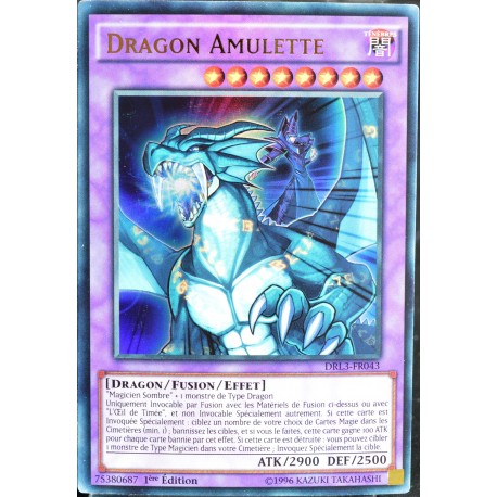 carte YU-GI-OH DRL3-FR043 Dragon Amulette (Amulet Dragon) - Ultra Rare NEUF FR 