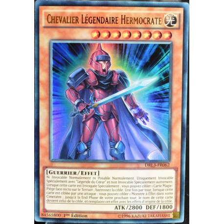 carte YU-GI-OH DRL3-FR062 Chevalier Légendaire Hermocrate (Legendary Knight Hermos) - Ultra Rare NEUF FR 