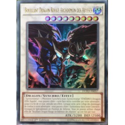 carte YU-GI-OH DUPO-FR057 Bouillant Dragon Rouge Archdémon Des Abysses (Hot Red Dragon Archfiend Abyss) - Ultra Rare NEUF FR 