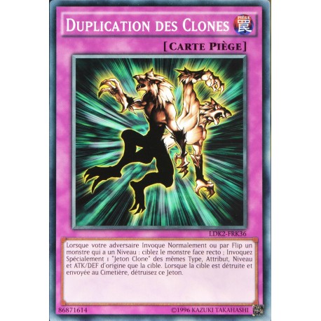 carte YU-GI-OH LDK2-FRK36 Duplication des Clones Commune NEUF FR 