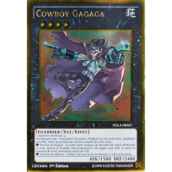 carte YU-GI-OH PGL3-FR067 Cowboy Gagaga Gold Rare NEUF FR 