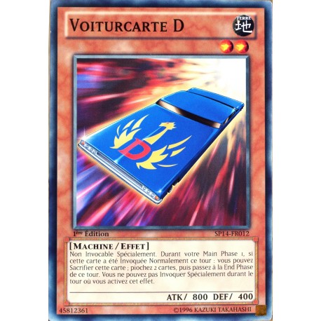 carte YU-GI-OH SP14-FR012 Voiturcarte D (Cardcar D) - Commune NEUF FR 
