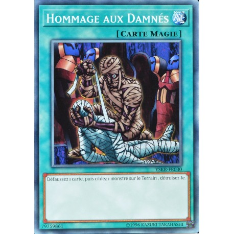 carte YU-GI-OH YSKR-FR030 Hommage aux Damnés (Tribute to the Doomed) - Commune NEUF FR 