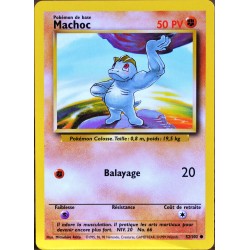 carte Pokémon 52/102 Machoc 50 PV Set de base NEUF FR 