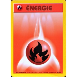 carte Pokémon 98/102 Energie Feu Set de base NEUF FR 