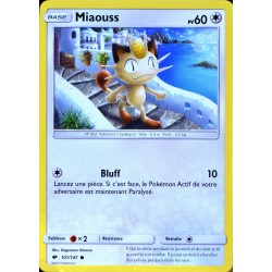 carte Pokémon 101/147 Miaouss 60 PV SL3 - Soleil et Lune - Ombres Ardentes NEUF FR 