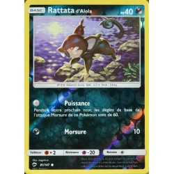 carte Pokémon 81/147 Rattata d'Alola 40 PV SL3 - Soleil et Lune - Ombres Ardentes NEUF FR 