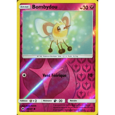 carte Pokémon 95/147 Bombydou 30 PV - REVERSE SL3 - Soleil et Lune - Ombres Ardentes NEUF FR 