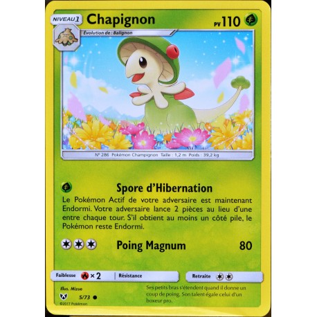 carte Pokémon 5/73 Chapignon 110 PV SL3.5 Légendes Brillantes NEUF FR 