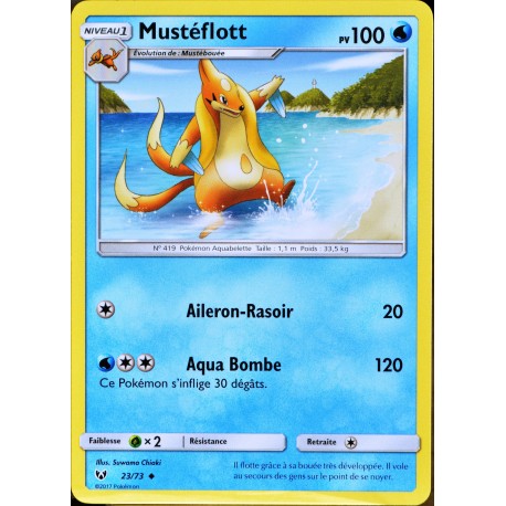 carte Pokémon 23/73 Mustéflott 100 PV SL3.5 Légendes Brillantes NEUF FR 