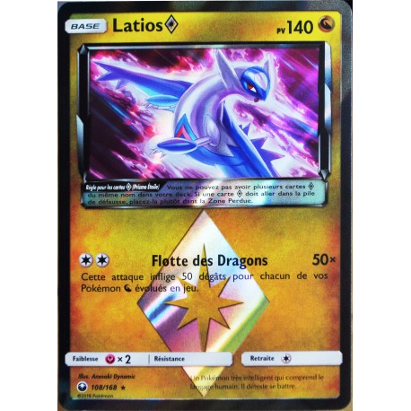 carte Pokémon 108/168 Latios Prisme SL7 - Soleil et Lune - Tempête Céleste NEUF FR 