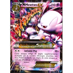 carte Pokémon 64/162 Méga Mewtwo EX (Y) 210 PV XY - Impulsion Turbo NEUF FR 