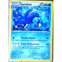carte Pokémon 24/111 Gamblast 100 PV RARE XY03 XY Poings Furieux NEUF FR 