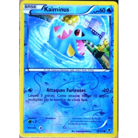 carte Pokémon 15/119 Kaiminus 60 PV - REVERSE XY04 Vigueur spectrale NEUF FR 