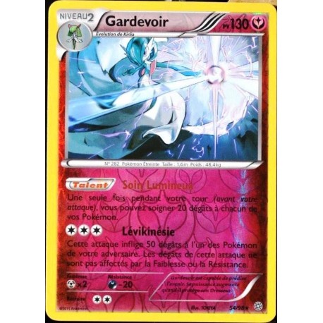 carte Pokémon 54/98 Gardevoir 130 PV - HOLO REVERSE XY07 NEUF FR 