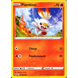 carte Pokémon 031/202 Flambino 70 PV EB01 - Epée et Bouclier 1 NEUF FR 