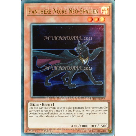 carte YU-GI-OH BLRR-FR052 Panthère Noire Néo-Spacien (Neo-Spacian Dark Panther) - Ultra Rare NEUF FR 