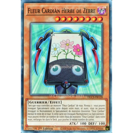 carte YU-GI-OH DLCS-FR128 Fleur Cardian Herbe de Zèbre Commune NEUF FR 