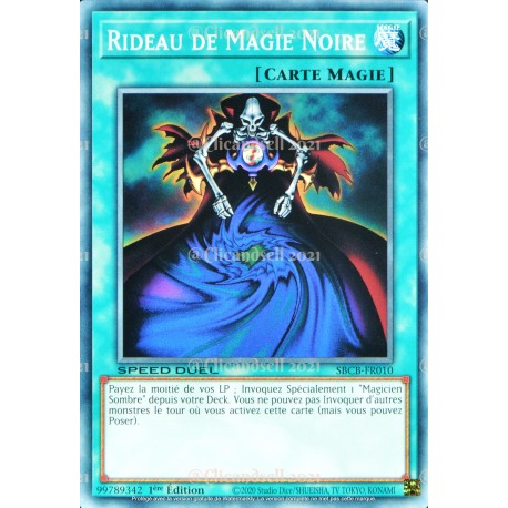 carte YU-GI-OH SBCB-FR010 Rideau de Magie Noire C NEUF FR 
