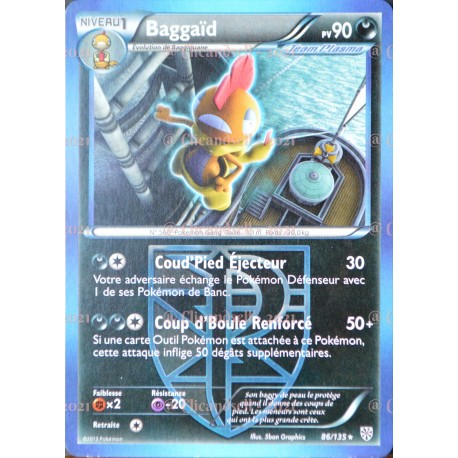 carte Pokémon 86/135 Baggaïd 90 PV BW09 - Tempête Plasma NEUF FR 