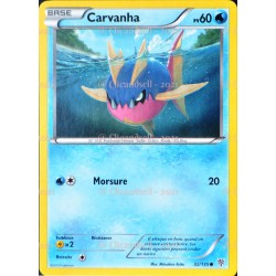 carte Pokémon 32/135 Carvanha 60 PV BW09 - Tempête Plasma NEUF FR 