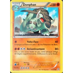 carte Pokémon 72/135 Donphan 130 PV BW09 - Tempête Plasma NEUF FR 