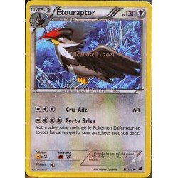 carte Pokémon Etouraptor 130 PV 97/116 GLACIATION PLASMA NEUF FR