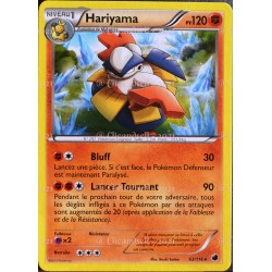 carte Pokémon Hariyama 120 PV 63/116 GLACIATION PLASMA NEUF FR