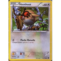 carte Pokémon Hoothoot 60 PV 91/116 GLACIATION PLASMA NEUF FR 