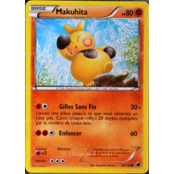 carte Pokémon Makuhita 80 PV 62/116 GLACIATION PLASMA NEUF FR 