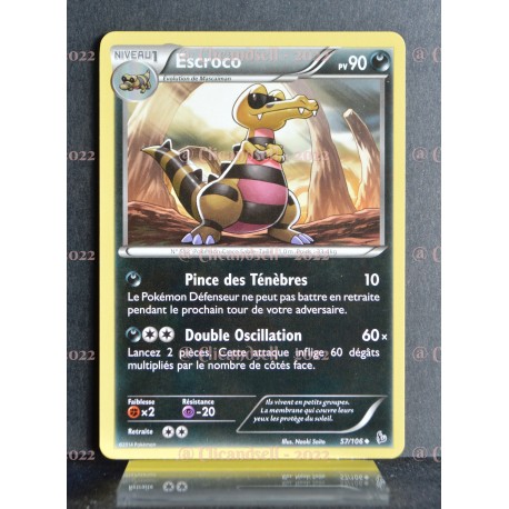 carte Pokémon 57/106 Escroco 90 PV Xy Étincelles NEUF FR 