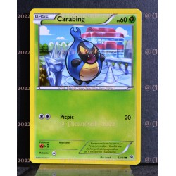 carte Pokémon 6/101 Carabing 60 PV Série BW Explosion Plasma NEUF FR 