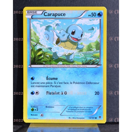 carte Pokémon 14/101 Carapuce 50 PV Série BW Explosion Plasma NEUF 