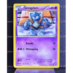 carte Pokémon 45/101 Gringolem 80 PV BW Explosion Plasma NEUF FR