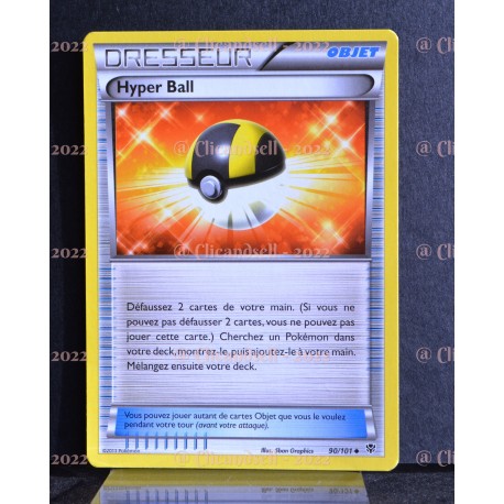 carte Pokémon 90/101 Hyper Ball Série BW Explosion Plasma NEUF FR 