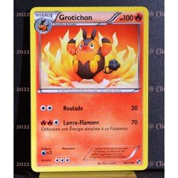 carte Pokémon 18/114 Grotichon Noir & Blanc NEUF FR 