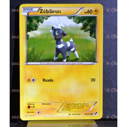 carte Pokémon 40/114 Zébibron Noir & Blanc NEUF FR 