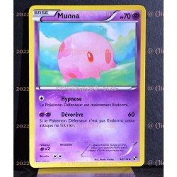 carte Pokémon 48/114 Munna Noir & Blanc NEUF FR 
